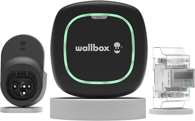 Image for Wallbox Kit Pulsar Max PLP2 (22 kW / 5 Meter / Typ 2 / Schwarz) & Leistungsmessgerät (3PH) & Dock