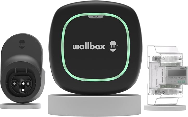 Image for Wallbox Kit Pulsar Max PLP2 (22 kW / 5 Meter / Typ 2 / Schwarz) & Leistungsmessgerät (3PH) & Dock
