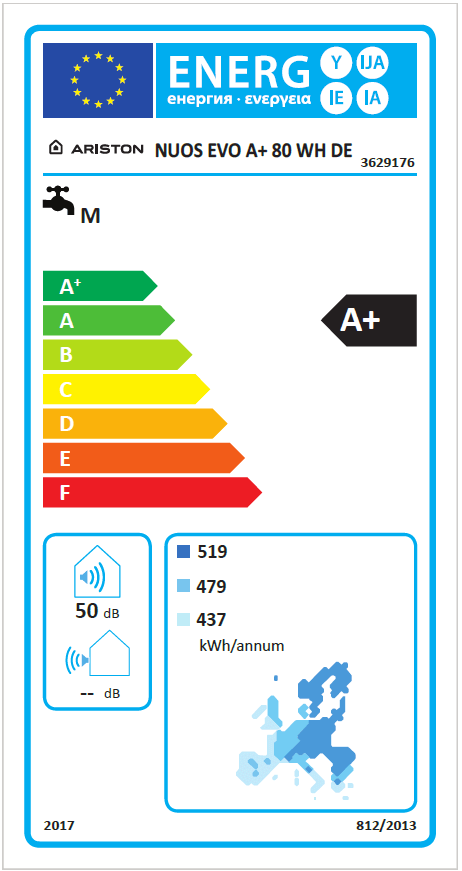 Image for Trinkwasser-Wärmepumpe Ariston NUOS EVO A+ 80